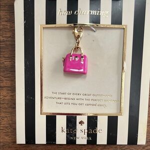 Kate Spade Pink Handbag charm